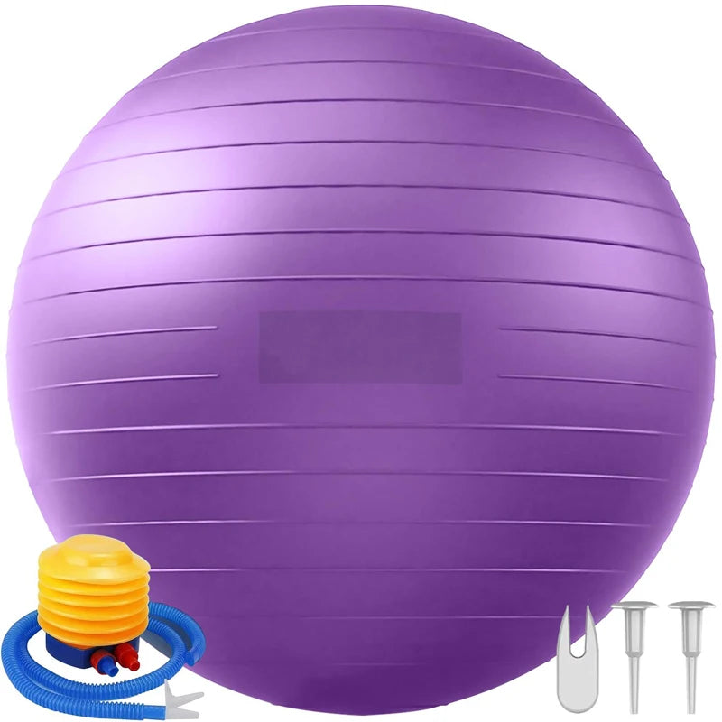 65/75/85cm Balance Ball – Yoga & Pilates Fitness Ball for Home, Pregnancy, and Rehabilitation
