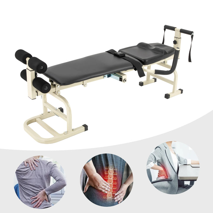 Multifunctional Body Stretcher Fitness Equipment Medical Spinal Traction Lumbar Spine Keyboard Protrusion Corrector Yoga Bed