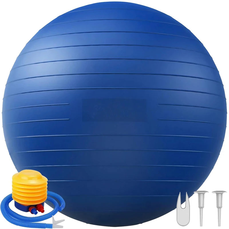 65/75/85cm Balance Ball – Yoga & Pilates Fitness Ball for Home, Pregnancy, and Rehabilitation
