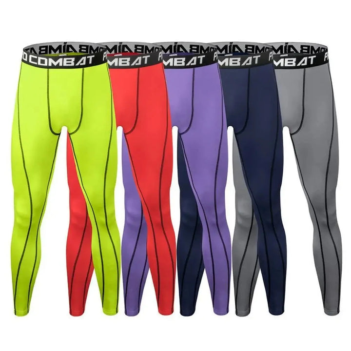 Men's Running Leggings Sportswear Quick Dry Gym Fitness Tights Workout Training Jogging Sports Trousers Compression Sport Pants