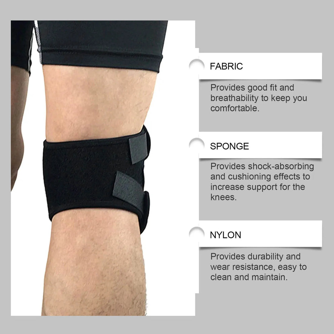 Knee Joint Pain Prevention Brace Pain Relief Patellar Tendon Support Suitable for Volleyball Football Dance  Sports Accessories