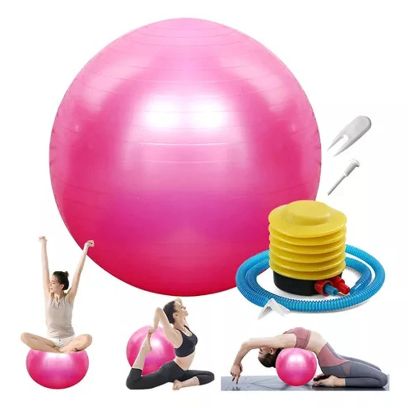 65/75/85cm Balance Ball – Yoga & Pilates Fitness Ball for Home, Pregnancy, and Rehabilitation