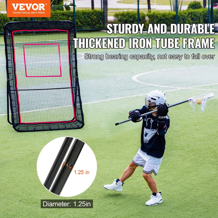 VEVOR Lacrosse Rebounder for Backyard,Volleyball Bounce Back Net,Pitchback Throwback Baseball Softball Return Training Screen