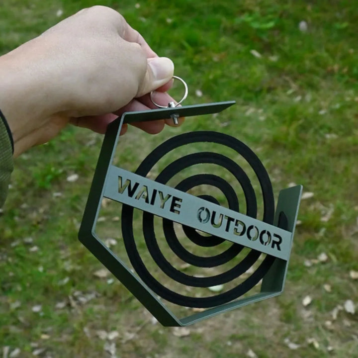 New Outdoor Mosquito Coil Tray Camping Tools Tourist Hiking Mosquito Coil Holder Camping Supplies Hanging Mosquito Coil Holder