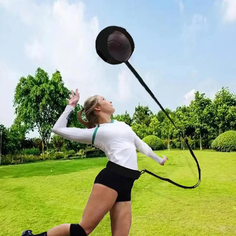 Volleyball Spike Trainer Volleyball Training Belt Elastic Swing Drawstring Volleyball Practice Equipment Improve Serving Agility