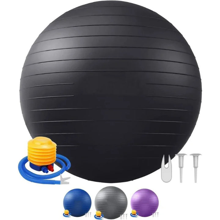 65/75/85cm Balance Ball – Yoga & Pilates Fitness Ball for Home, Pregnancy, and Rehabilitation