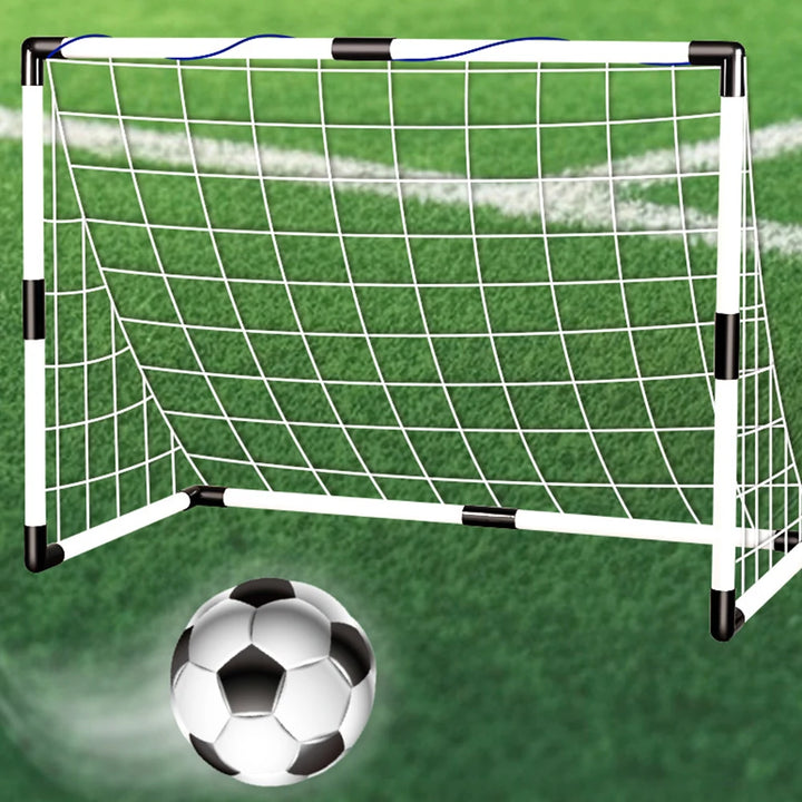 Football Goal Post Frame Set Sports Toy Folding Soccer Goal Net Inflatable Football for Outdoor Team Sports Soccer Accessories